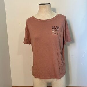 Simple tee with words